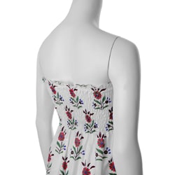 Cute Options Junior's Floral Smocked Tube Maxi Dress