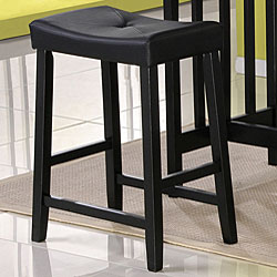Nova 3-piece Counter Height Black Table/ Chairs Set