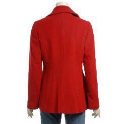DKNY Women's Fit and Flare Peacoat