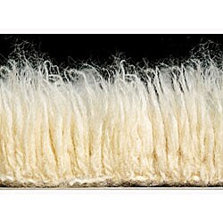 Hand-woven Flokati Shag Wool Rug (7' x 9')