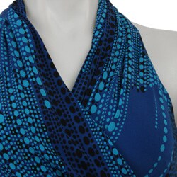 Calvin Klein Women's Circle Print V-neck Jersey Dress