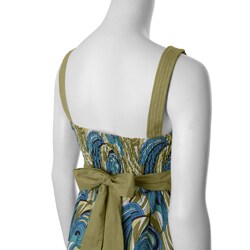 Cute Options Junior's Swirl Print Sleeveless Dress
