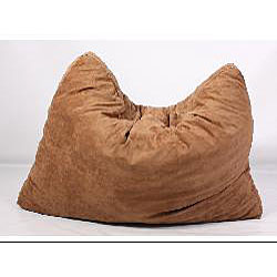 FufSack Brown Microfiber Futon Pillow Lounge Chair