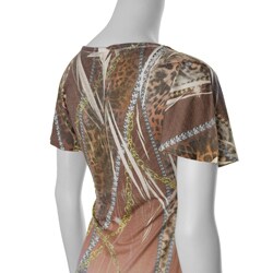POP Junior's V-neck Sublimation Print Tunic Dress