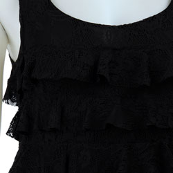 August Silk Women's Tiered Lace Dress
