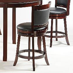 Verona Cherry Padded-back Swivel 29 inches Pub Chair