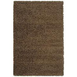 Hand-woven Solo Chocolate Shag Rug (5' x 8')