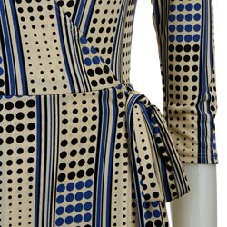 Simply Irresistible Women's Blue/ Khaki Wrap Dress