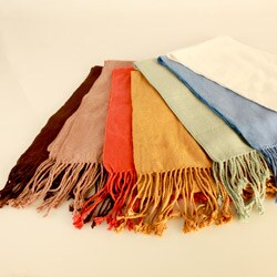 Cashmere Showroom Oversized Double Face Velvet Rayon made from Bamboo Muffler