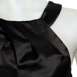 Connected Apparel Women's Crushed Retro Satin Dress