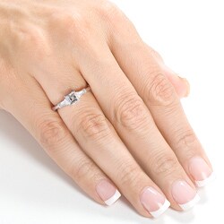 14k Gold 1/2ct TDW Asscher Diamond Engagement Ring (H-I, SI1-SI2)