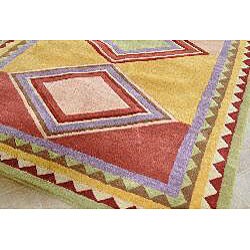 Handmade Shariz Wool Rug (5' x 8')