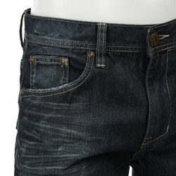 Vigoss Men's Dark Wash Flap Pocket Denim Jeans