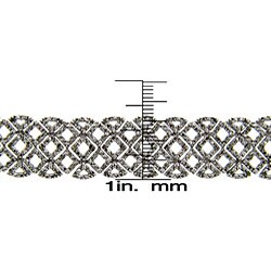 Sterling Silver 2ct TDW Diamond Lattice 7-inch Bracelet (I-J, I2-I3)