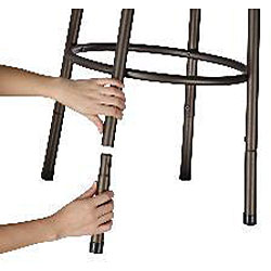 Avalon Scroll-back Bar Stools (Set of 3)