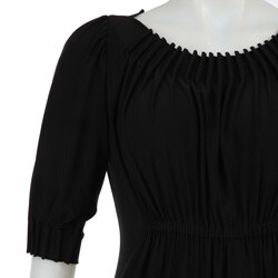 Suzi Chin Women's Black Pintuck Dress