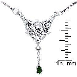 Sterling Silver Celtic Luck Knot Necklace