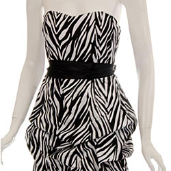 Wishes Women's Zebra Print Party Dress