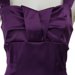 Ronni Nicole Women's Square Neck Satin Dress