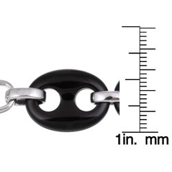 Sterling Silver Black Agate Bracelet