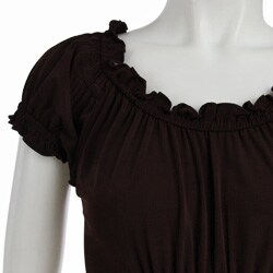Connected Apparel Women's Gathered ITY Dress