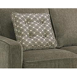 Calabria Graphite Grey Chenille Fabric Sofa