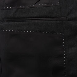 Claiborne Men's Athletic-fit Solid Charcoal Suit