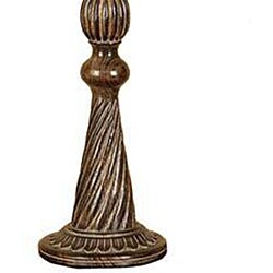 Handcrafted Carved Wood Pillar Candle Holders (Set of 3) 