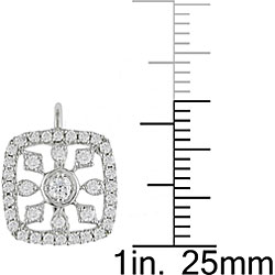 14k Gold 3/4ct TDW Diamond Snowflake Earrings (H-I, I1)