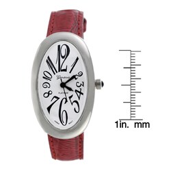 Geneva Platinum Women's Oval Face Watch
