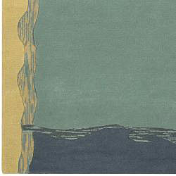 Hand-tufted Current New Zealand Wool Rug (8' x 11')