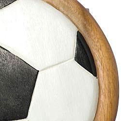 Acacia Wood Kids 'Soccer Ball' Handmade Sitting Stool (Thailand)