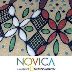Ceramic 'Kaleidoscope Light' Lamp (Mexico)