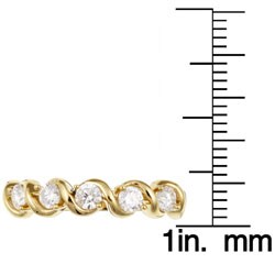 14k Yellow Gold 1/2ct TDW Diamond 5-stone Wedding Band (G-H, I2)