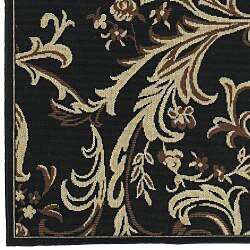 Cafe Black Rug (8'9 Square)