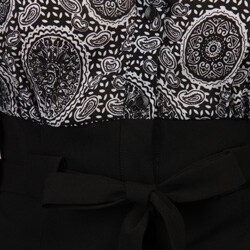 Signature By Larry Levine Women's Crepe Paisley Blouse