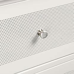 Elite White Metal 6-drawer Dresser 