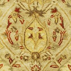 Handmade Mahal Light Brown/ Beige N.Z. Wool Runner (2'6 x 4')