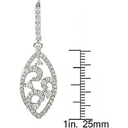 14k White Gold 2ct TDW Diamond Earrings (H-I, SI1-SI2)
