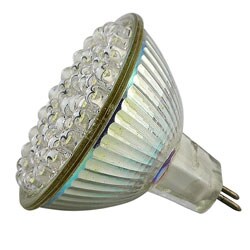 Eforcity MR16 2.4-watt 48-LED White Light Bulb