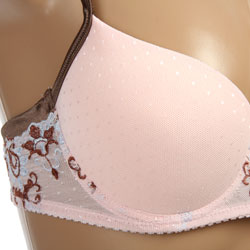 Donna di Capri Women's Polka-dot and Lace Bra