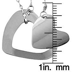 14k White Gold 'Amore' Lariat Necklace