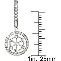 18k White Gold 5/8ct TDW Diamond Circle Earrings (G-H, I1)