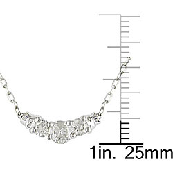 10k White Gold 1/4ct TDW Diamond Necklace (H-I, I2-I3)