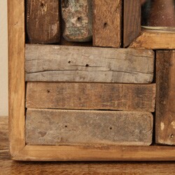 Reclaimed Wood Handle Mirror (India)