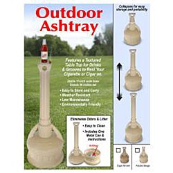 Adobe Beige Outdoor Smoking Receptacles (Pair of 2)