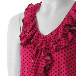 Happie Junior's Smocked Sleeveless Ruffle Top