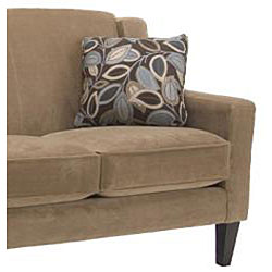 Flamingo 2-piece Camel Velvet Sofa and Loveseat Set