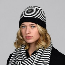 Jessica Simpson Women's Striped Knit Beanie FINAL SALE