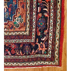 Persian Hand-knotted Sarouk Lilihan Red Wool Rug (10'8 x 13'10)